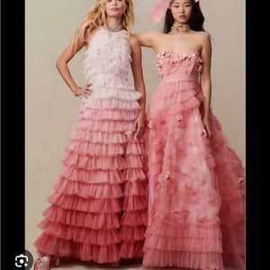 LoveShackFancy Alexander Dress Ombré Rose Size 4 NWT